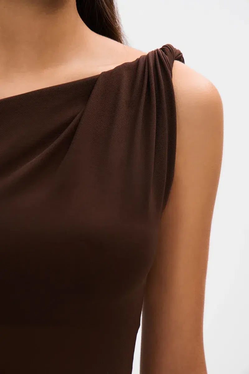Misha Sisal Maxi Dres Espresso Size 6/S photo 3