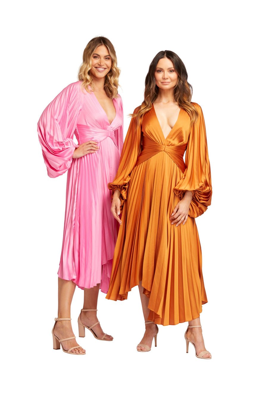 Acler Palms Midi Dress - Confetti Pink photo 3