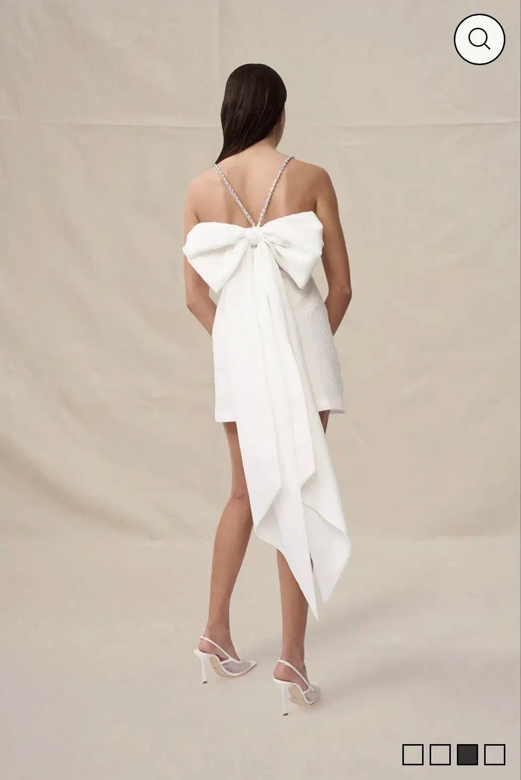 By Johnny Brooklyn Bow Back Mini Dress Size 10 photo 2