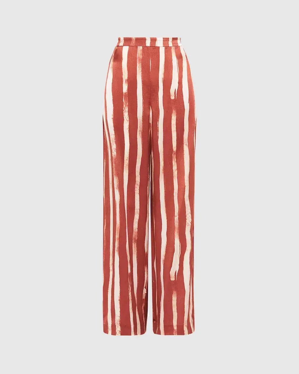 Sass & Bide Earn Your Stripes Wide Leg Pants Print Size 10 photo 3