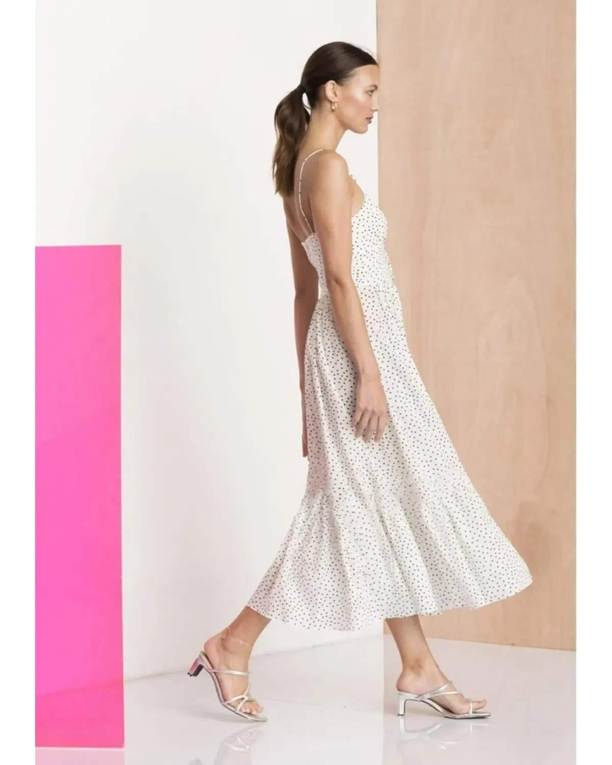 Bec & Bridge Miss Frenchie Midi Dress Polka Dot Size AU 8 photo 2
