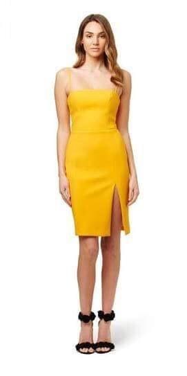 Kookai Honey Dress Yellow Size 12 photo 2