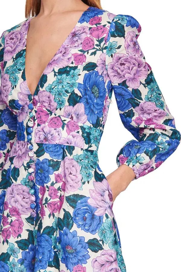 Zimmermann Poppy Floral Plunge Playsuit Print Size 1 photo 3