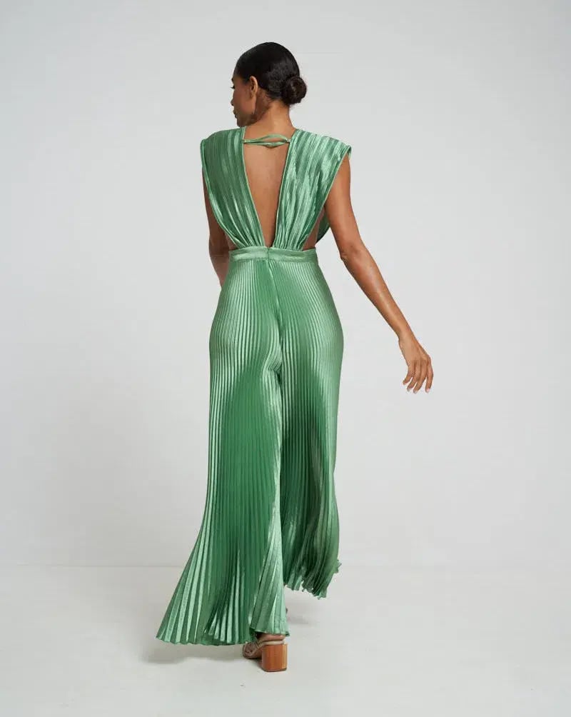 Lidee Gala Jumpsuit in Sea Foam Green Size 8 photo 2