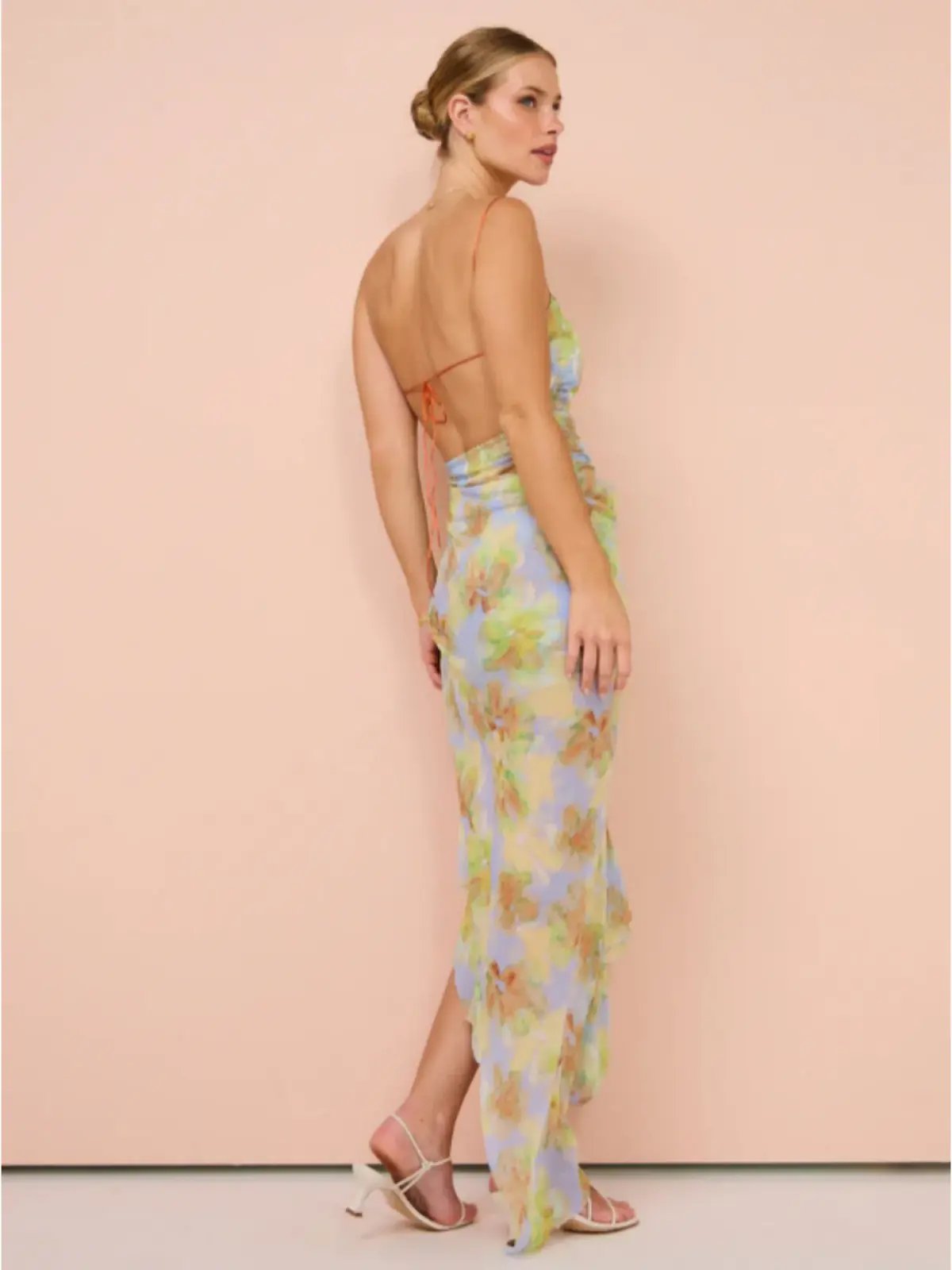 Bec & Bridge  Zephy Asym Dress in Blue Blossom Size AU 12 photo 2