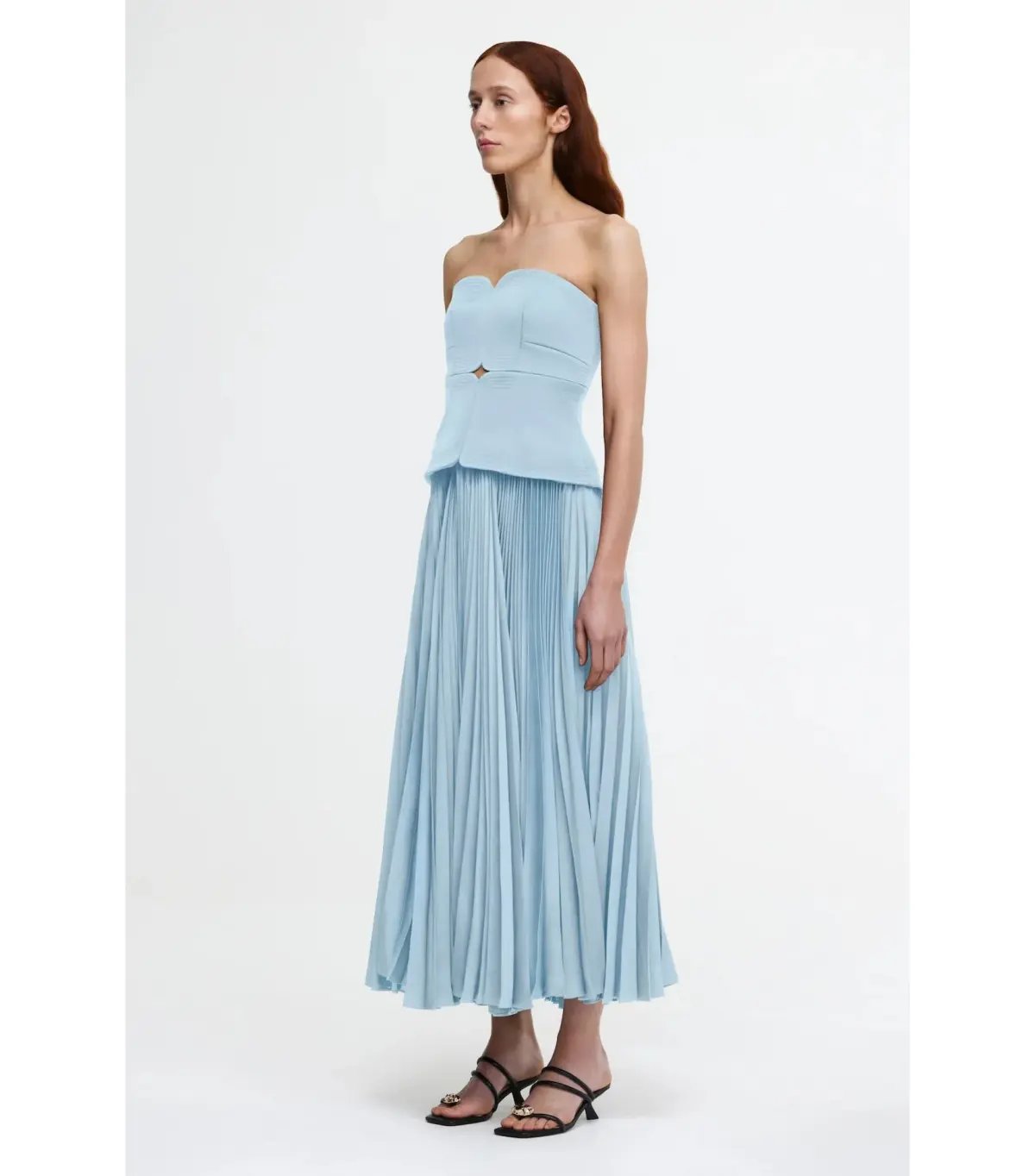 Acler Avonlea Midi Dress Blue Size 12 photo 3