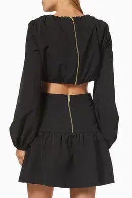 Mossman Streamline Mini Dress Black Size 6 photo 5