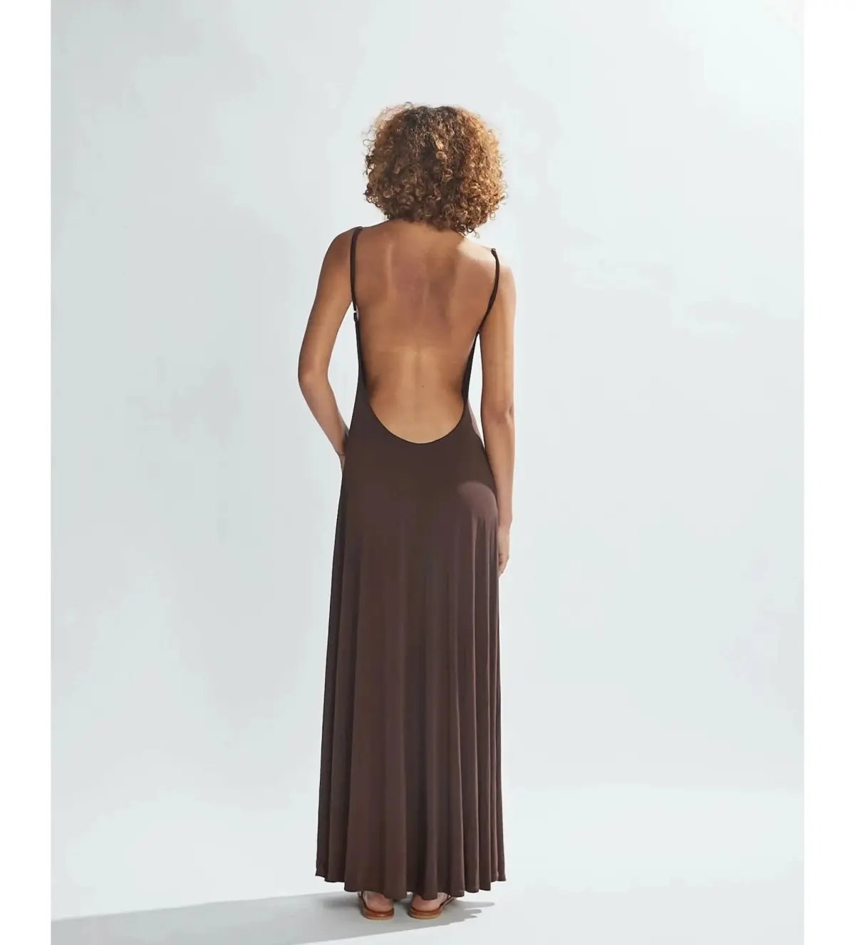 One Mile the Label Sammy Maxi Dress Brown Size AU 8 photo 3