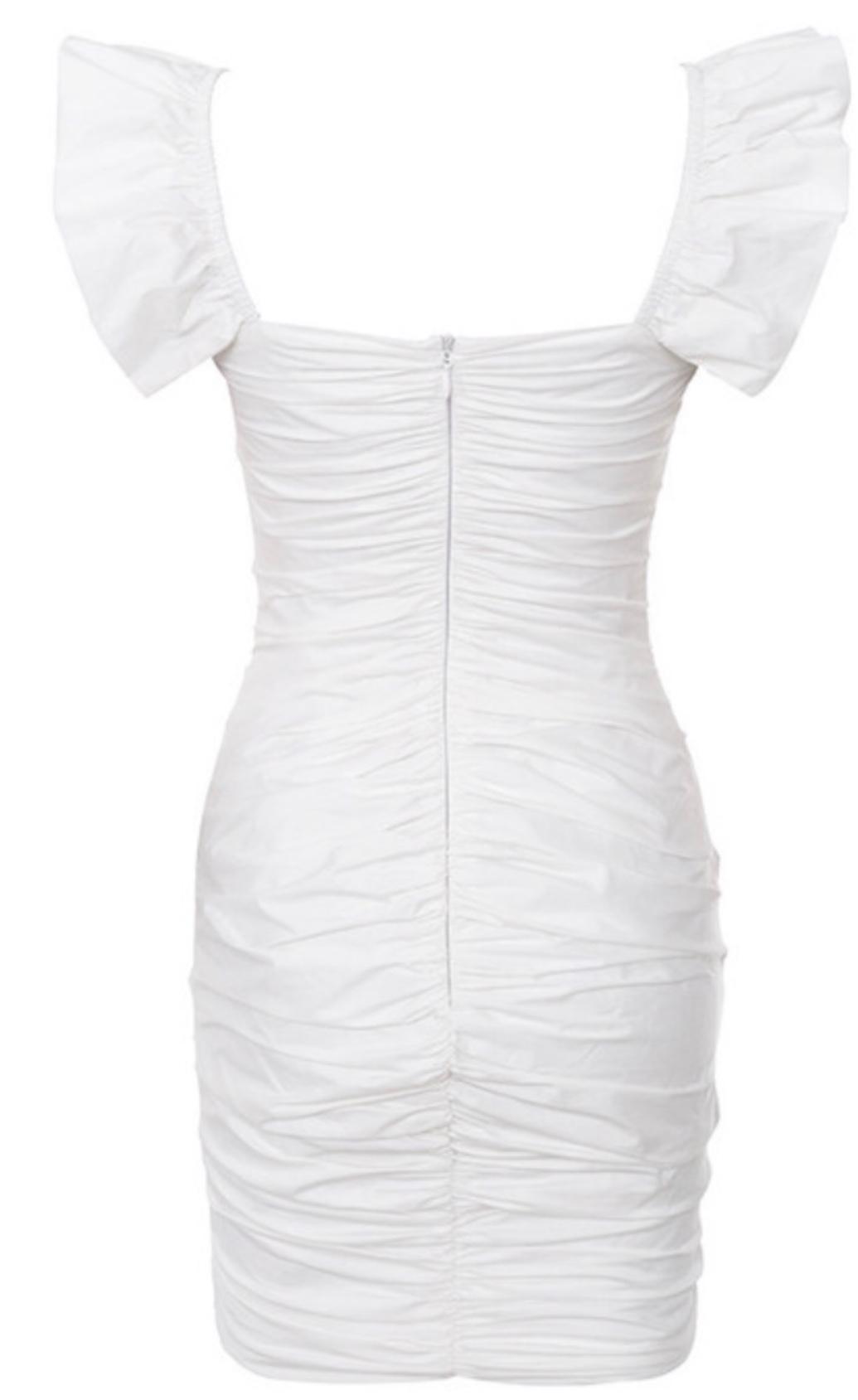 House of CB Kara Mini Dress White Size 8 photo 5