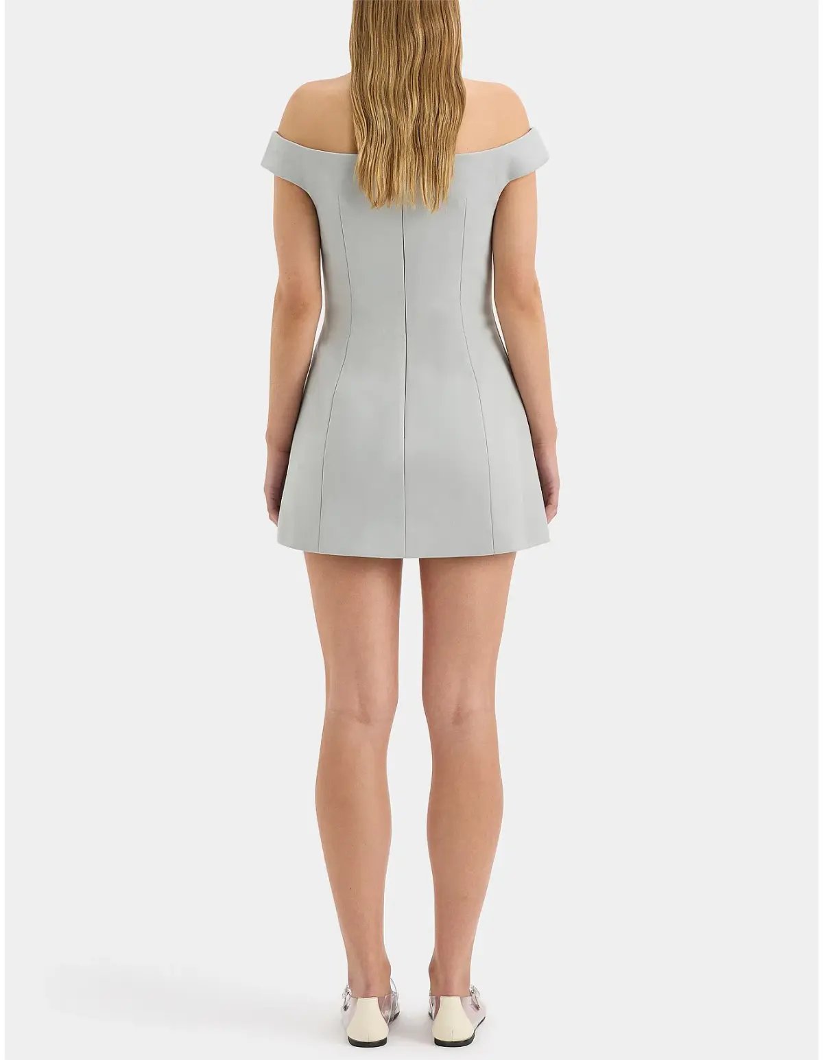 Sir the Label Sandrine Off Shoulder Mini Dress Ice Blue Size 1 / AU 8 photo 3