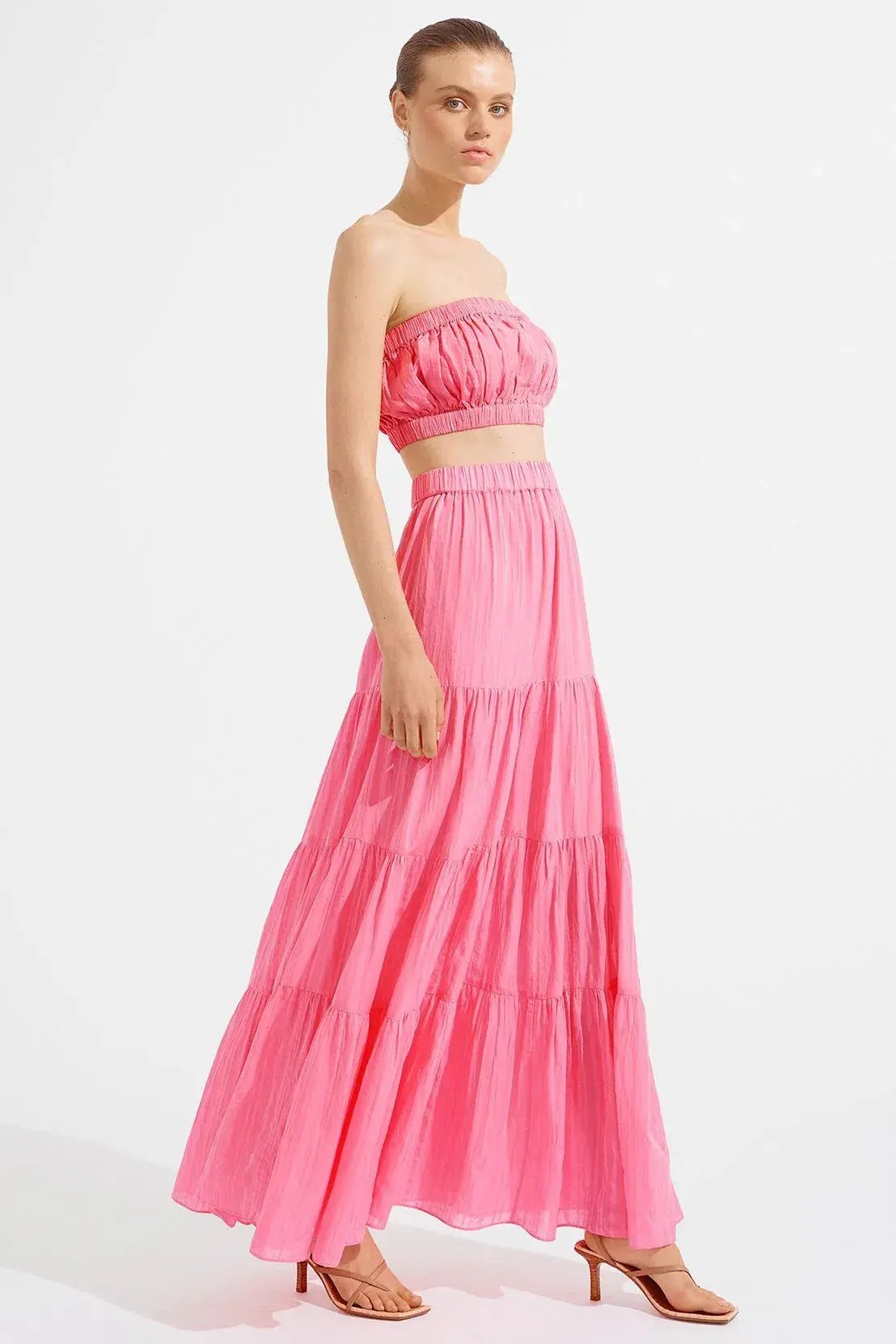 Steele Estella Crop & Casper Skirt Set in Musk Size XS / AU 6 photo 2
