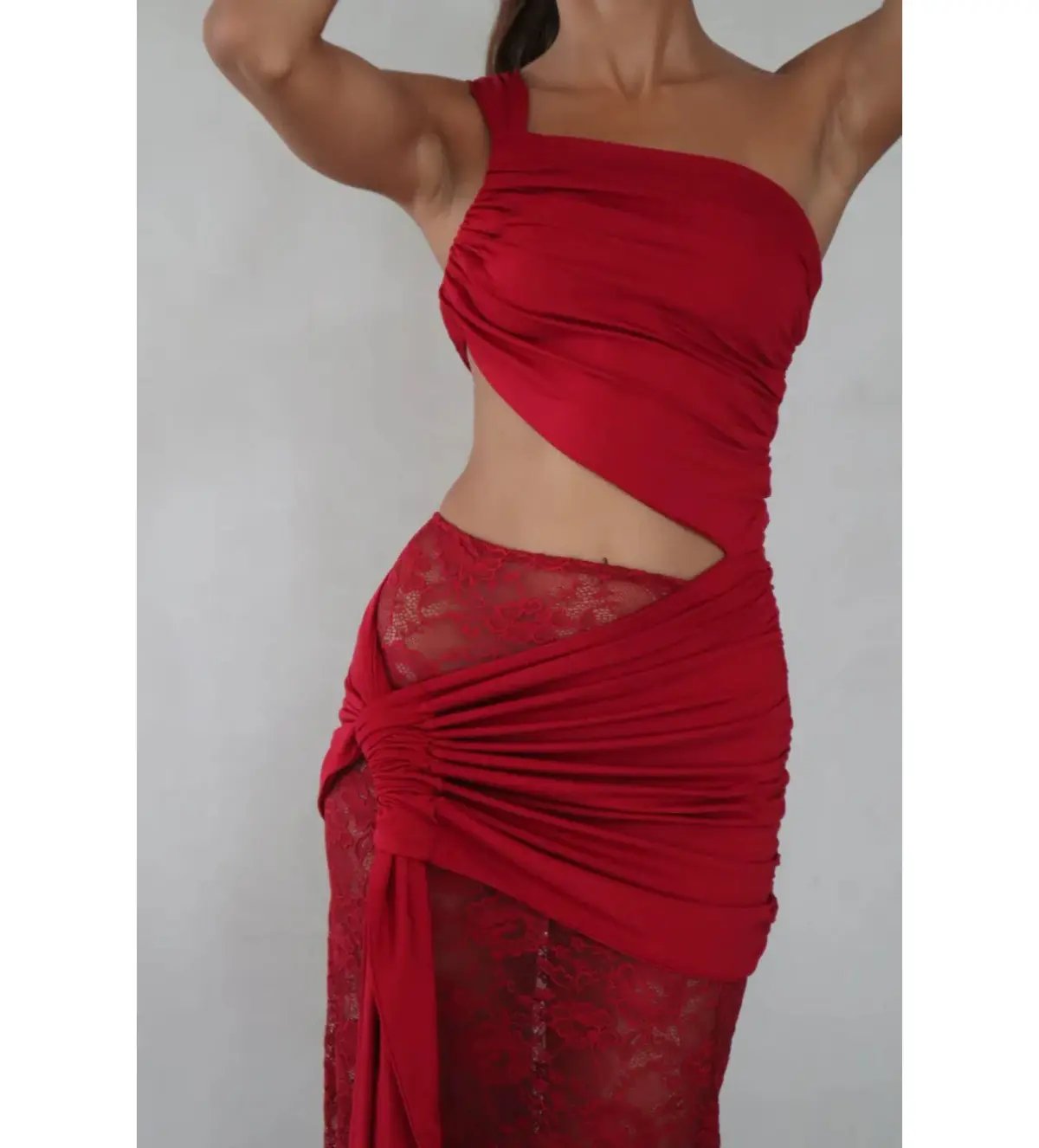 Deconduarte Paradiso Maxi Dress Berry Size M/AU 10 photo 3
