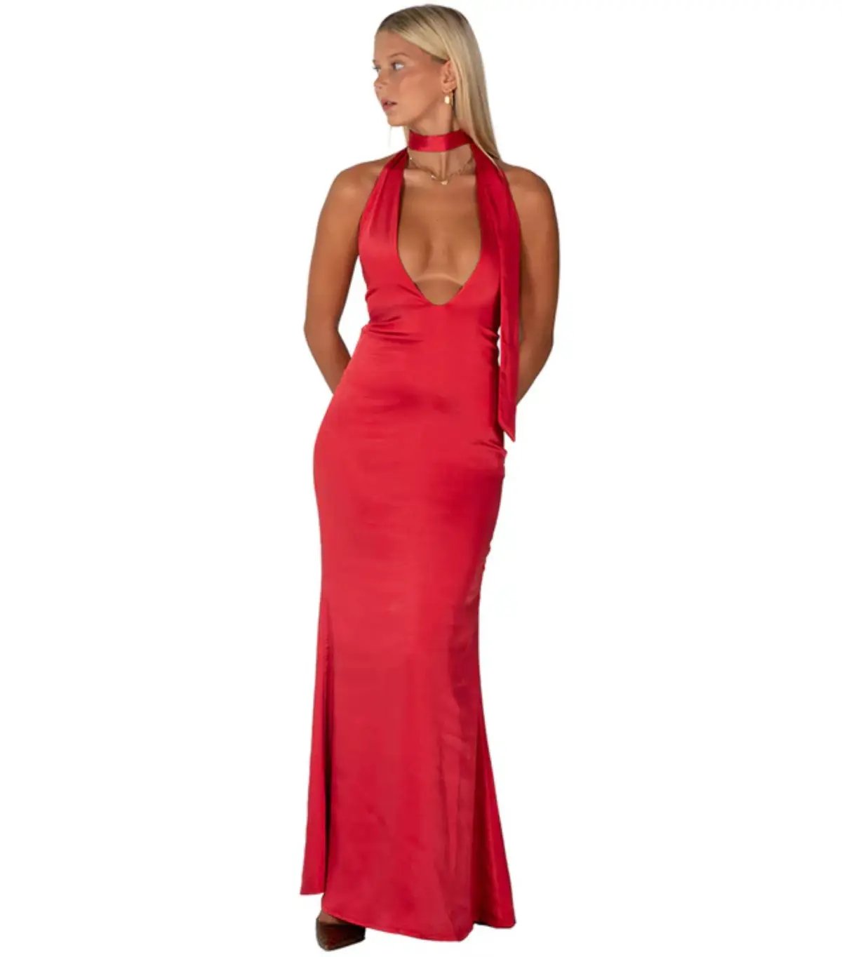 I AM DELILAH Margot Maxi Dress in Cherry Size S / AU 8 photo 3