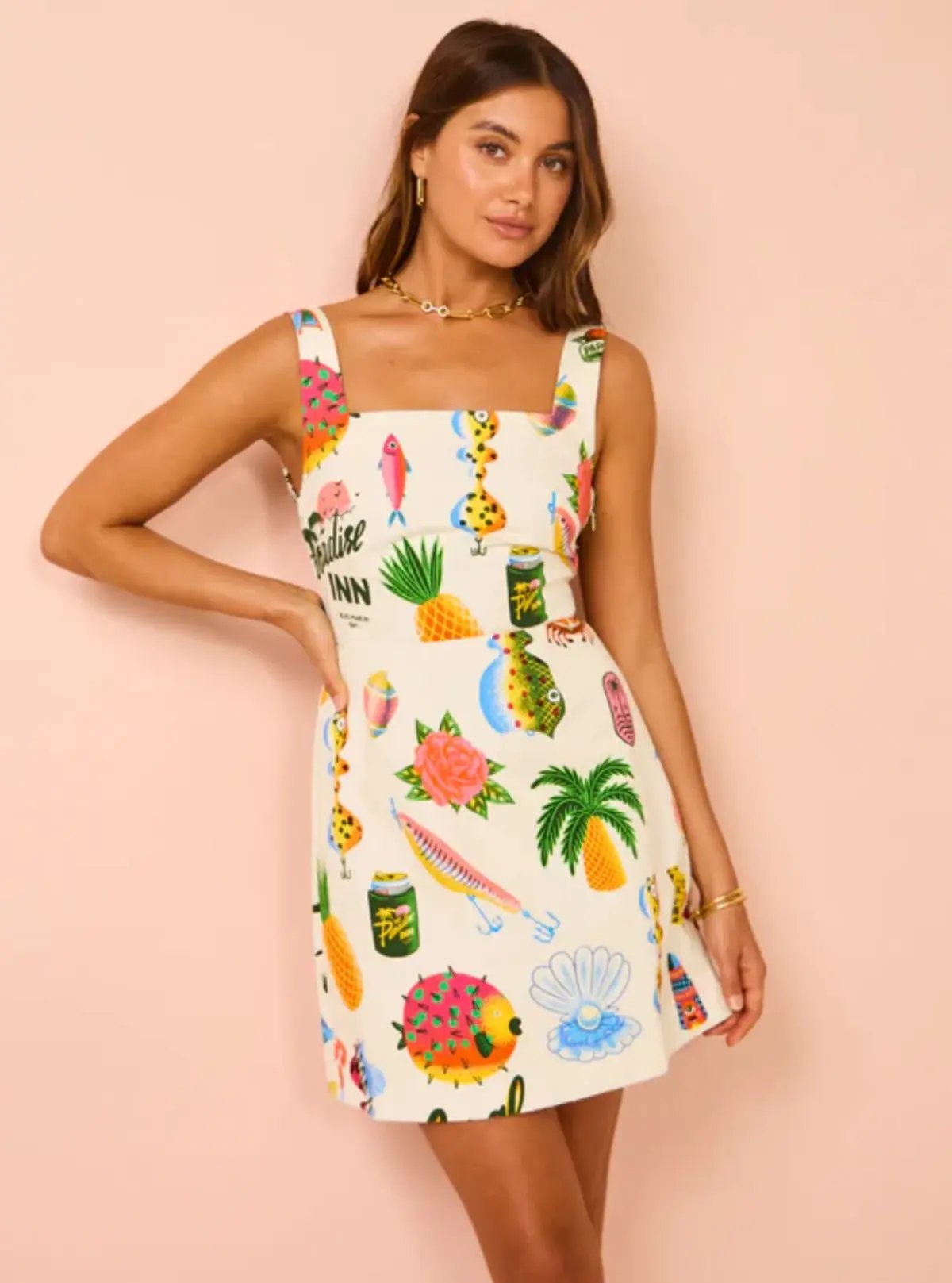 Alemais Samaki Mini Dress in Print Size AU 12 photo 3