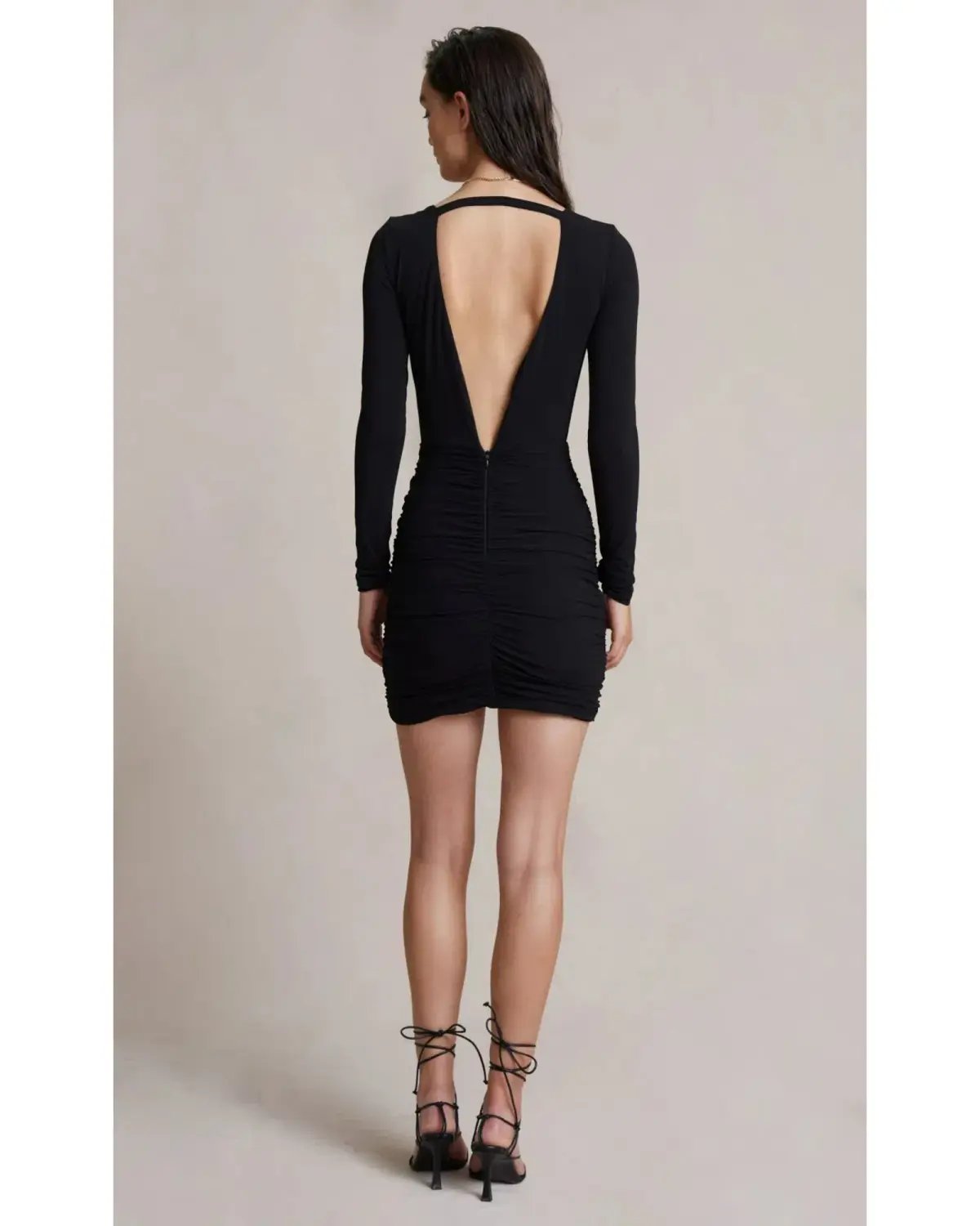 Bec & Bridge Dilkon L/S Mini Dress Black Size AU 8 photo 4