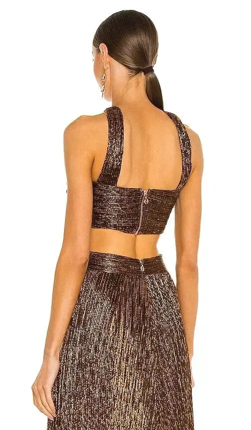 Love Nookie Alchemy Crop Top and Skirt Rust Size XS photo 2