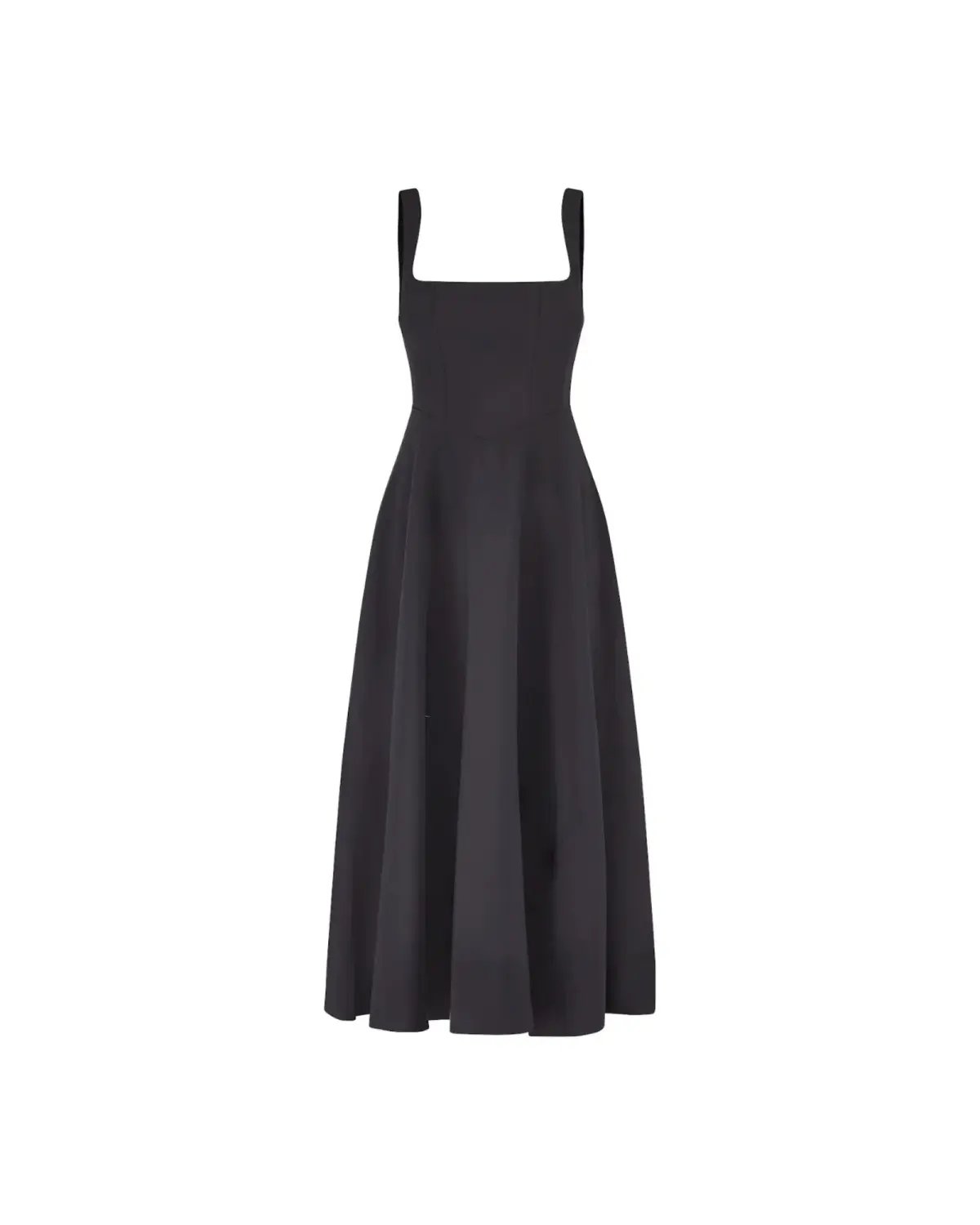 Odd Muse Ultimate Muse High Waist Square Neck Midi Dress Black Size AU 10 photo 11