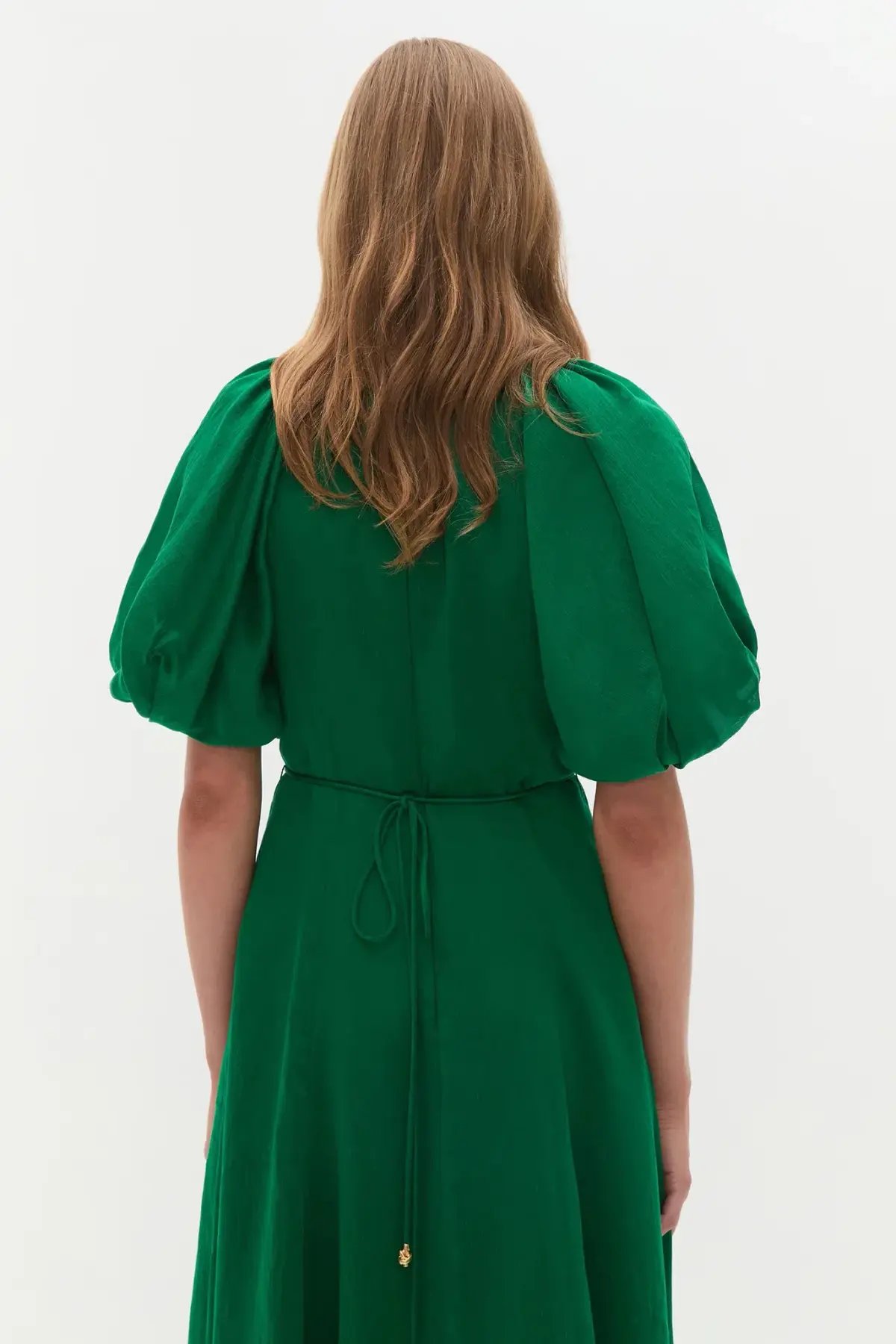 Aje Alma Midi Dress; Emerald Sapphire Size 14 photo 7