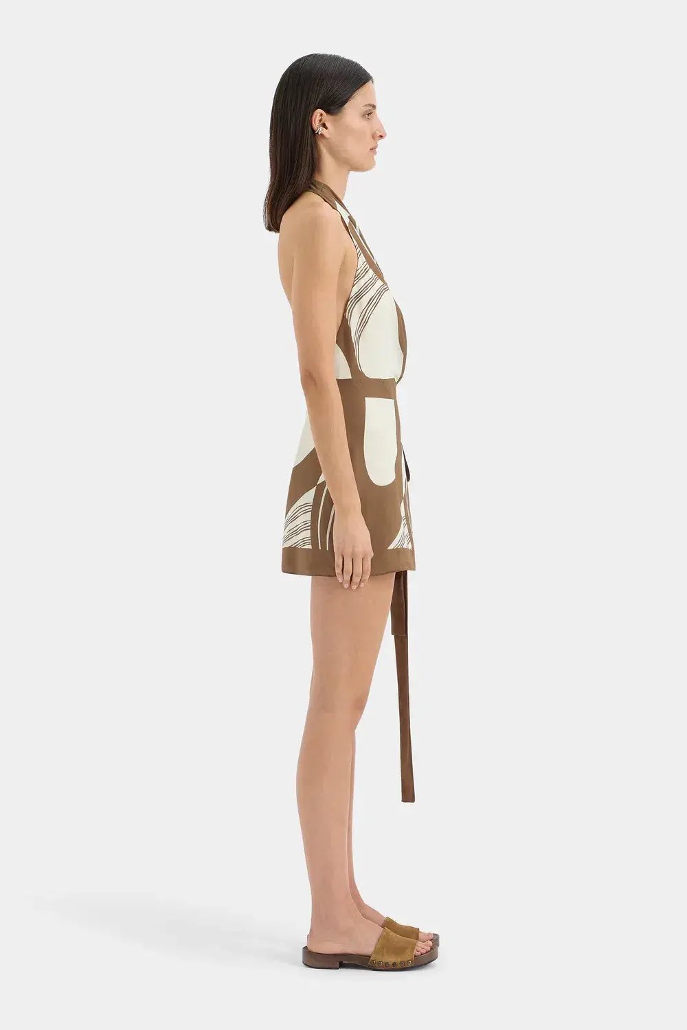 ALMARA WRAP HALTER MINI DRESS / SIZE 8 photo 4