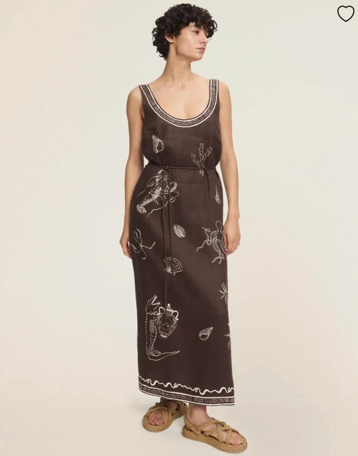 Alemais Sammy Midi Dress Brown Size 14 photo 2