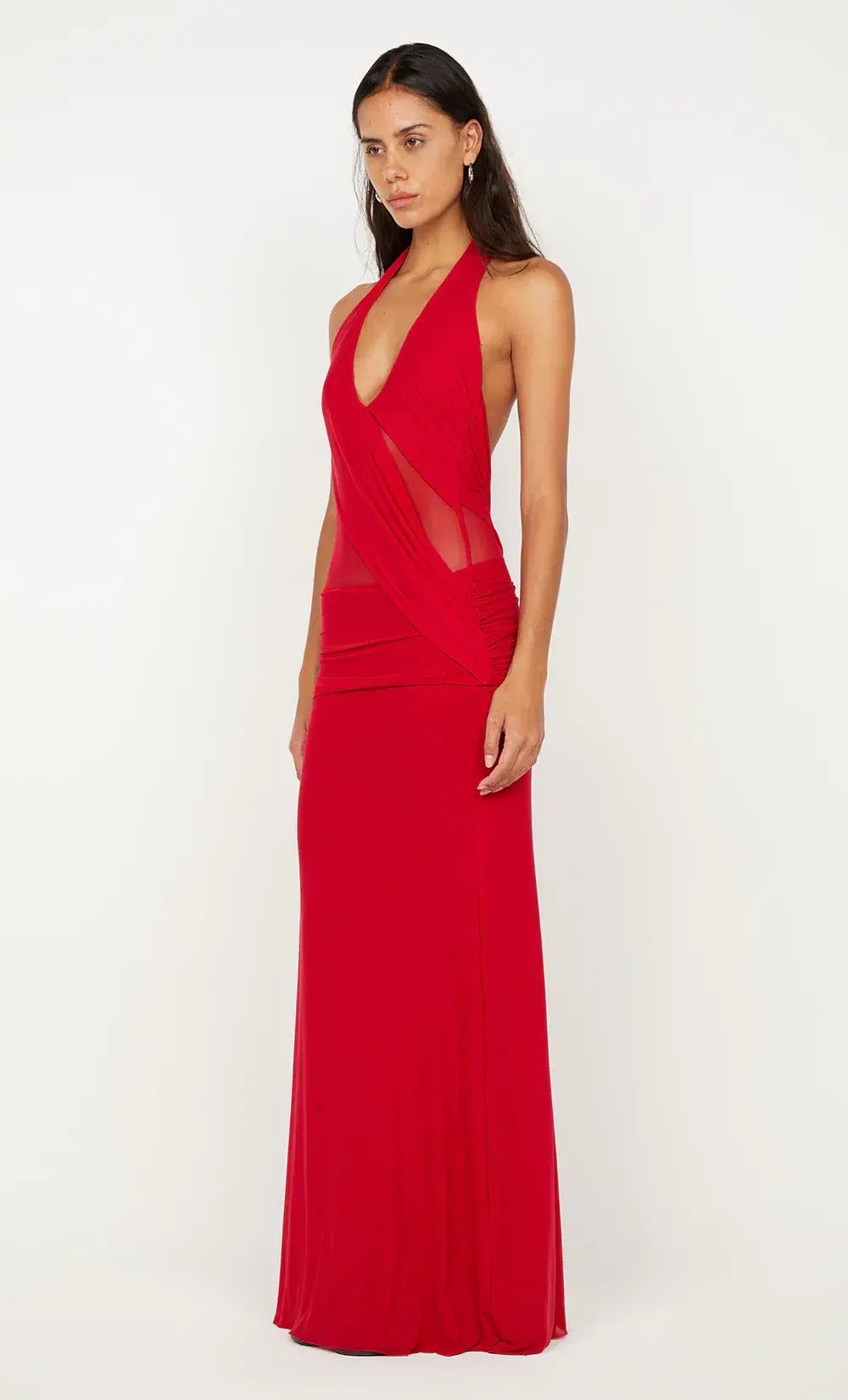 Bec & Bridge Deija Halter Maxi Dress in Red Size 8/S photo 3