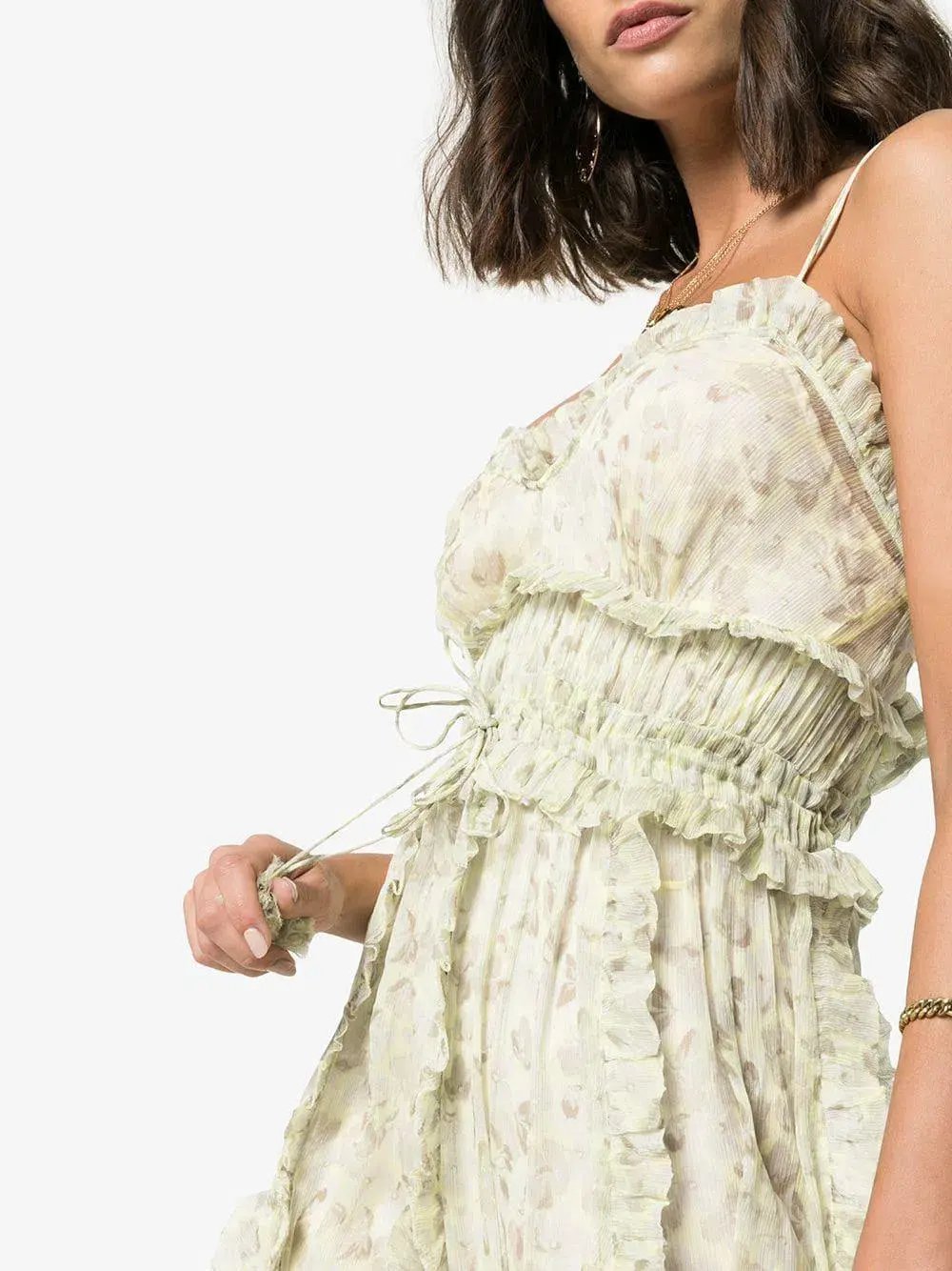Lee Mathews Nina Crinkle Silk Floral Cami Dress Floral Size 12 photo 2