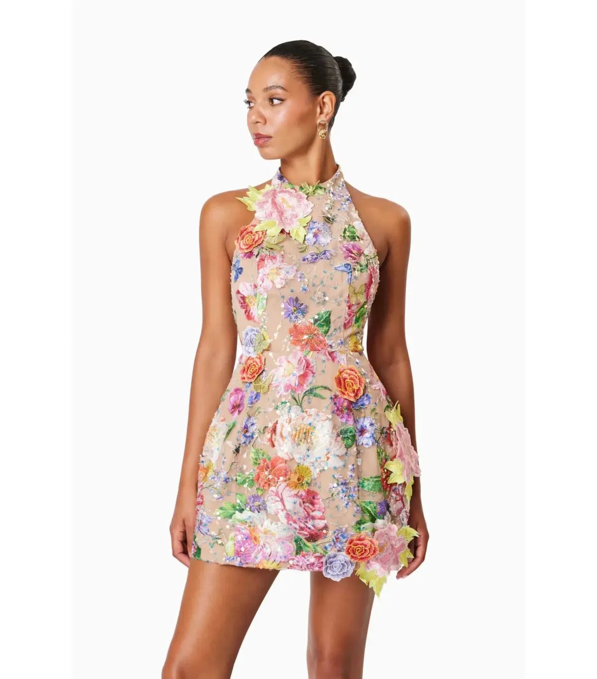 Elliatt Meadowhawk Mini Sequin Dress in Pink Size Small / AU 8 photo 2