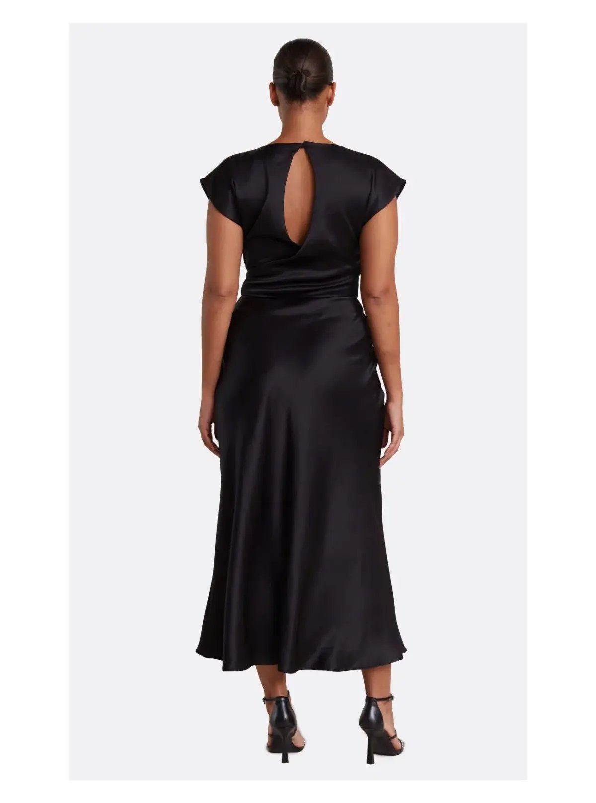 Bec & Bridge Dreamer Wrap Midi Dress Black Size 16 photo 2