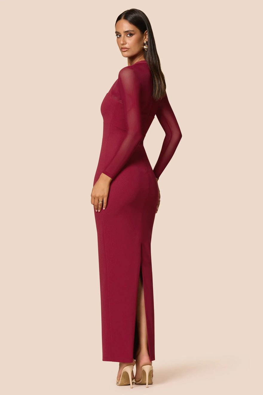 Nookie Amore Mesh Maxi Dress - Ruby photo 4