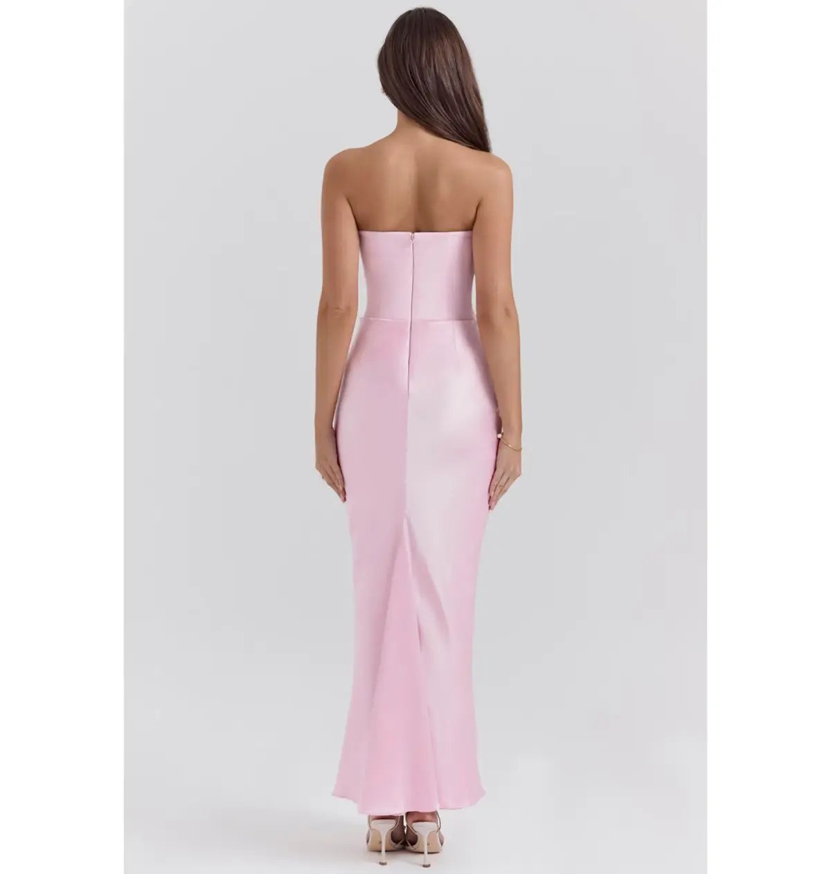 House Of CB Persephone Corset Dress In Rose Shadow Size AU 8 photo 3