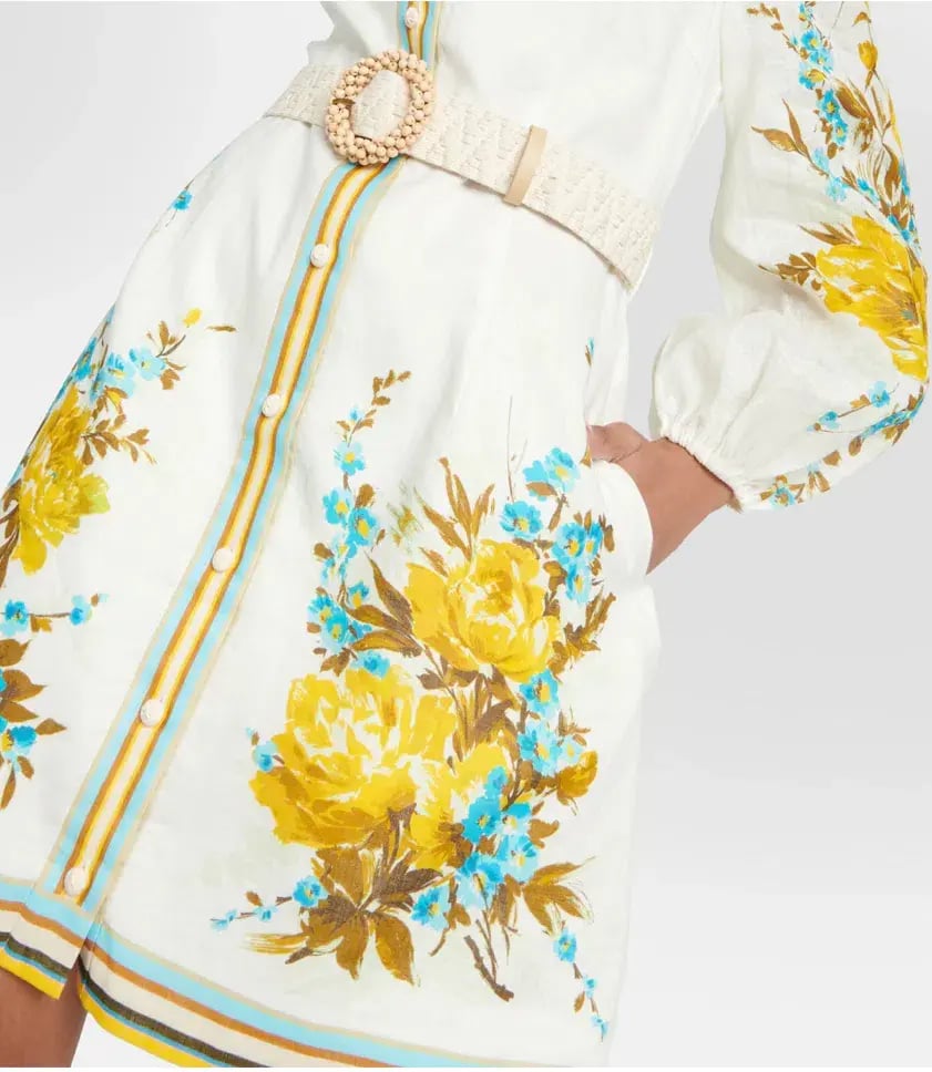 Zimmermann Halcyon Shirt Dress Floral Size 1 / AU 10 photo 3