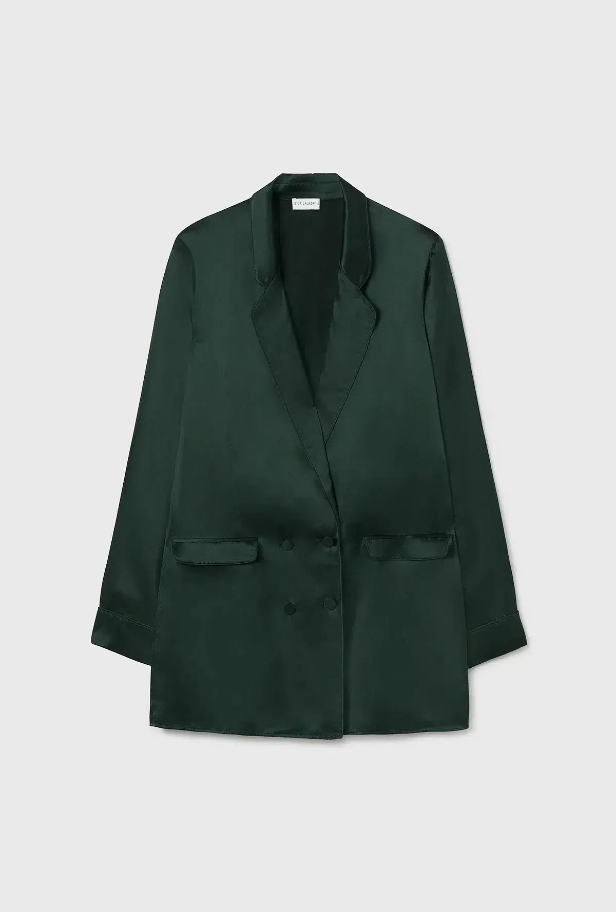 Silk Laundry Relaxed Blazer Scarab Green Size AU 8 photo 3