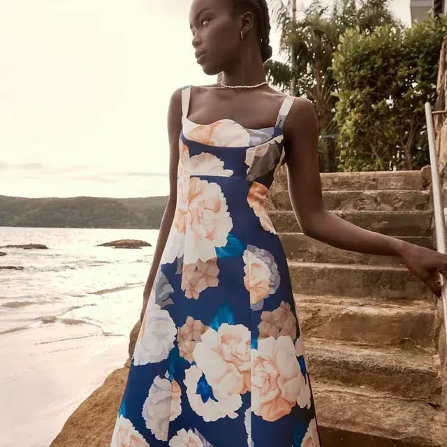 Leo Lin Odette Midi Dress Rosebud photo 4