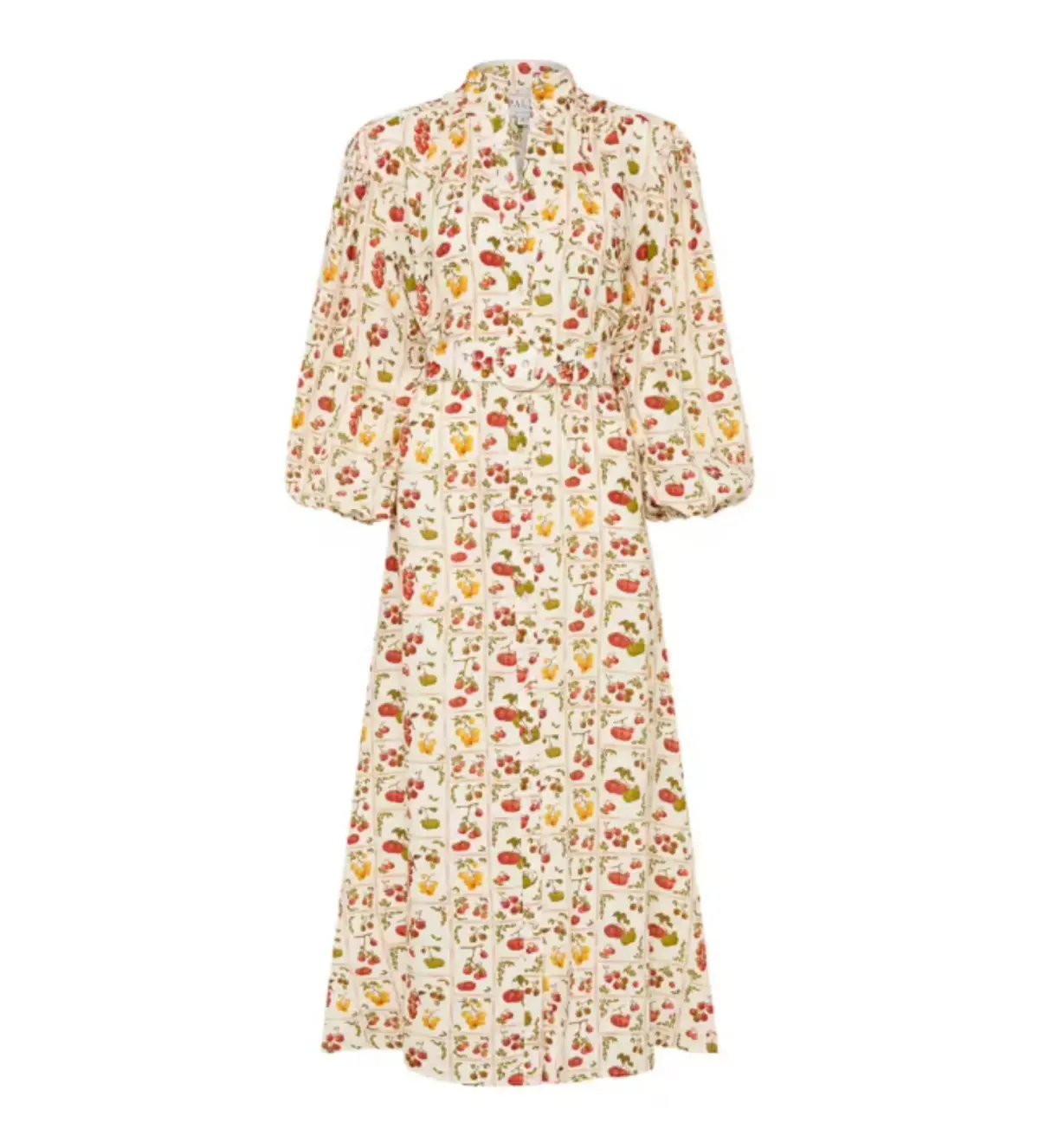 Palm Noosa Noddy Tomato Tiles Maxi Dress Print Size 8 photo 4