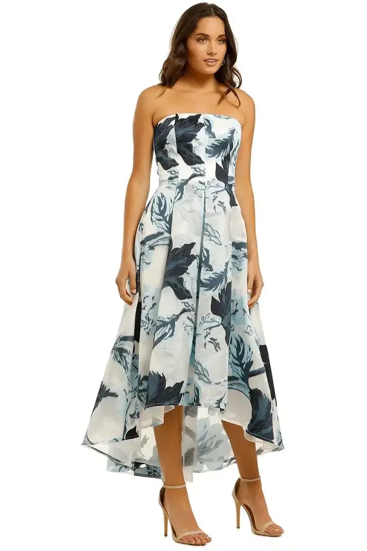 Moss and Spy Luna Strapless Dress Multi Size 8 photo 2