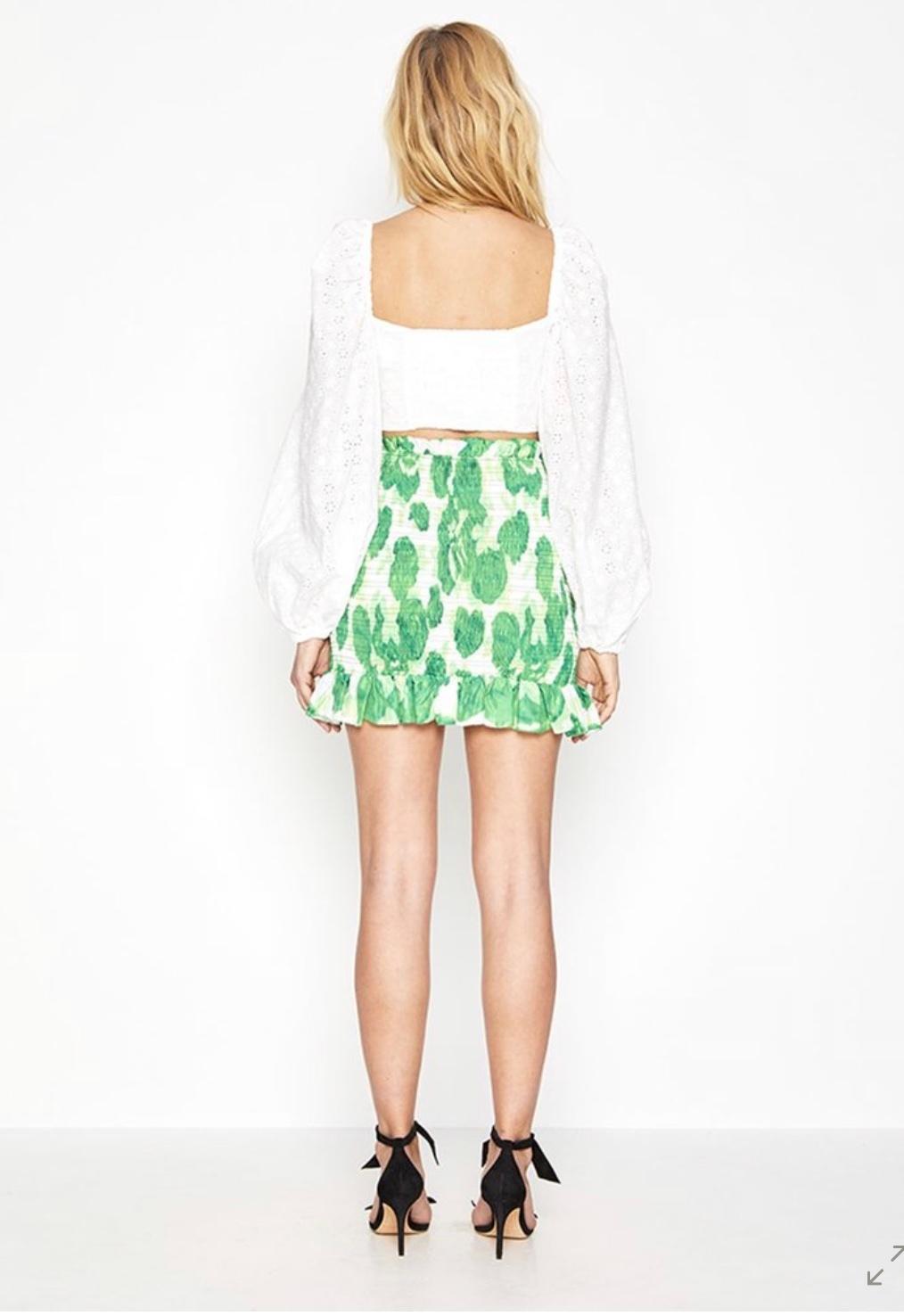 Alice McCall Electric Skirt Green Size 8 photo 3