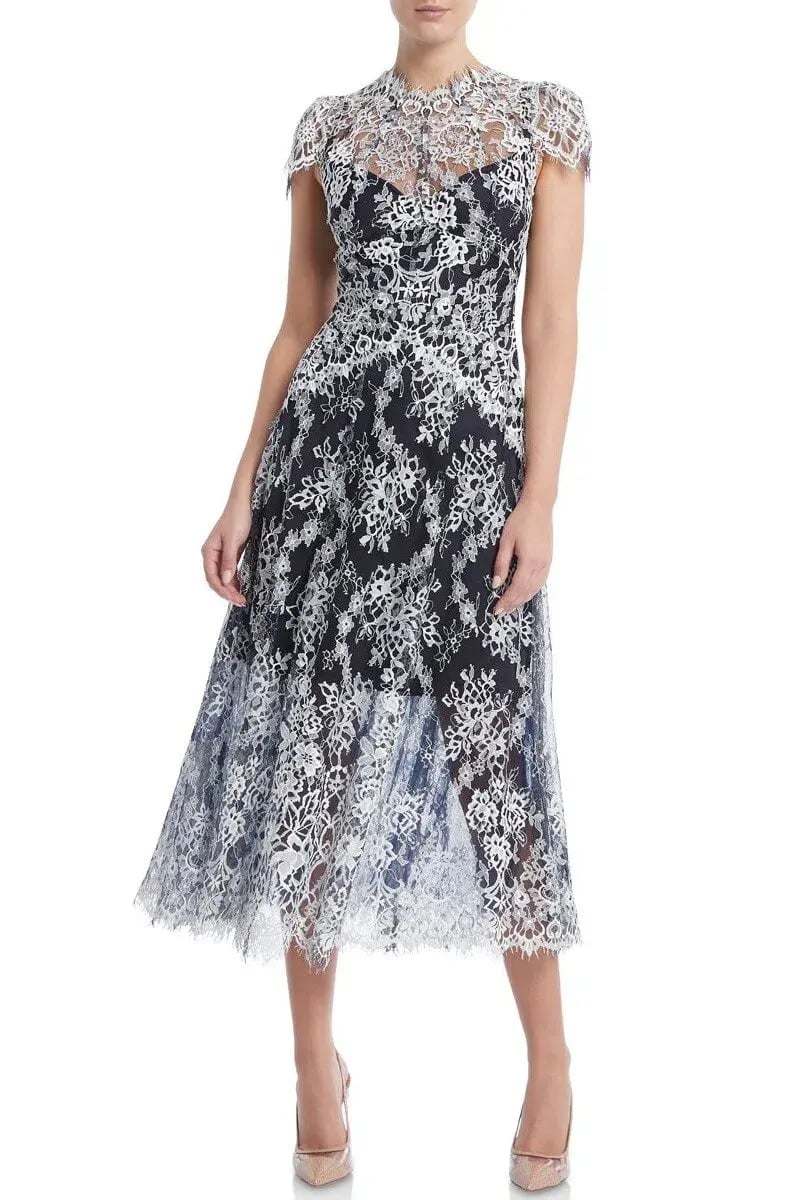 Moss and Spy Natalie Dress in Midnight White Size 12 photo 7