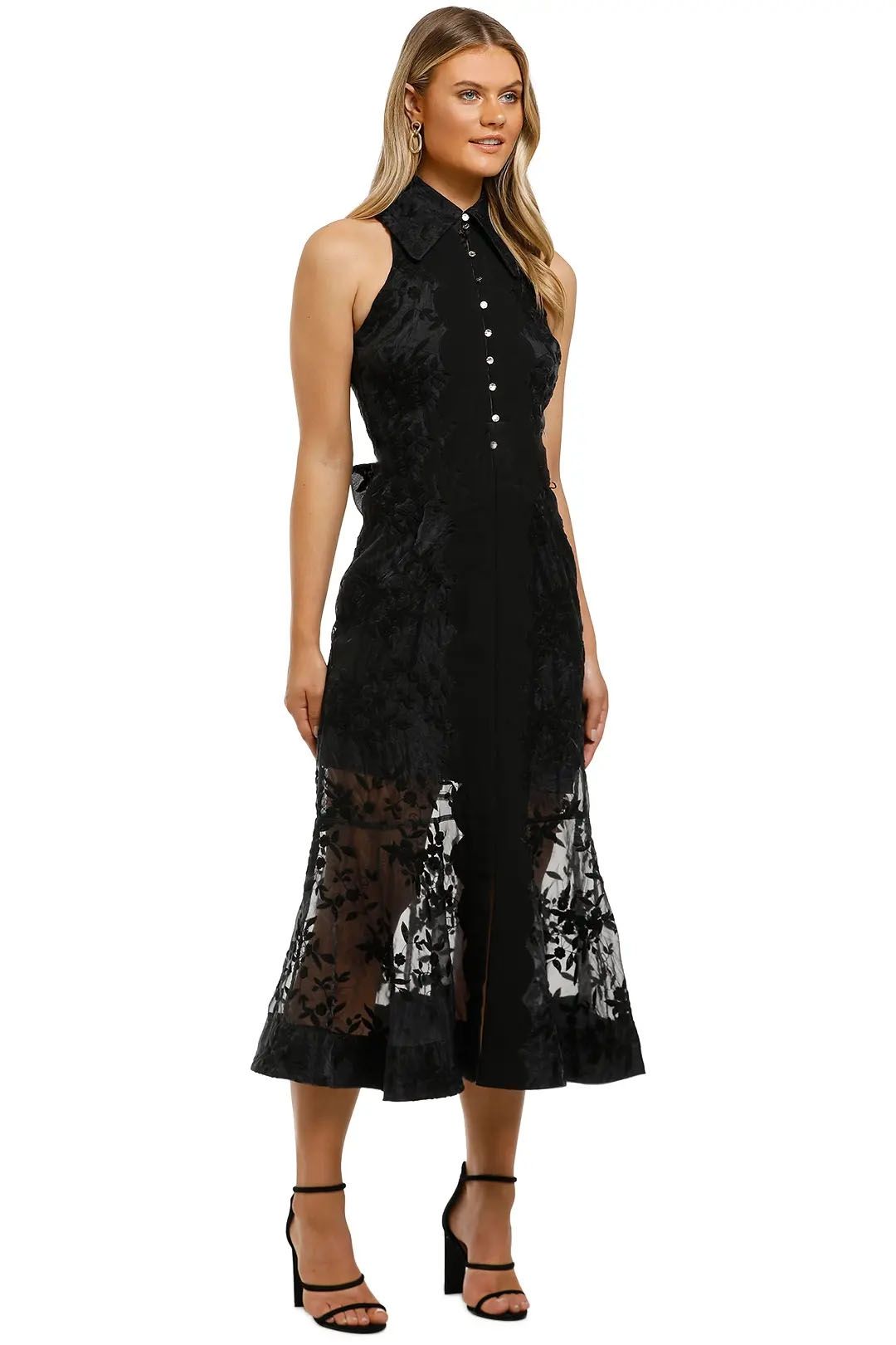 Vision Midi Dress - Black photo 2