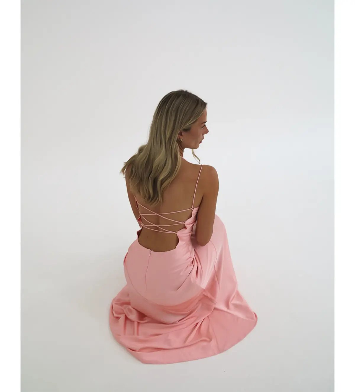 HNTR  Alix Gown Pink Size S/Au 8 photo 2