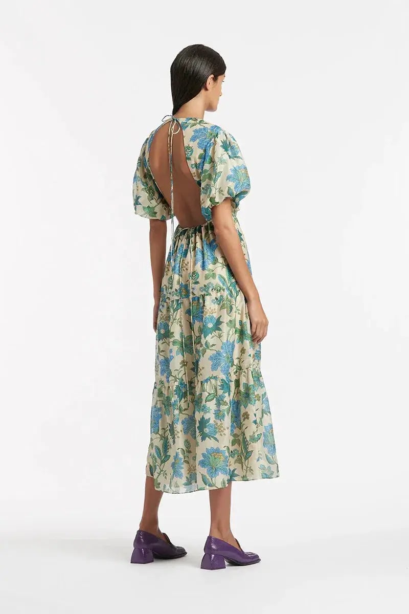 Sir The Label Celia Open Back Dress Cream Size 2 / AU 10 photo 2