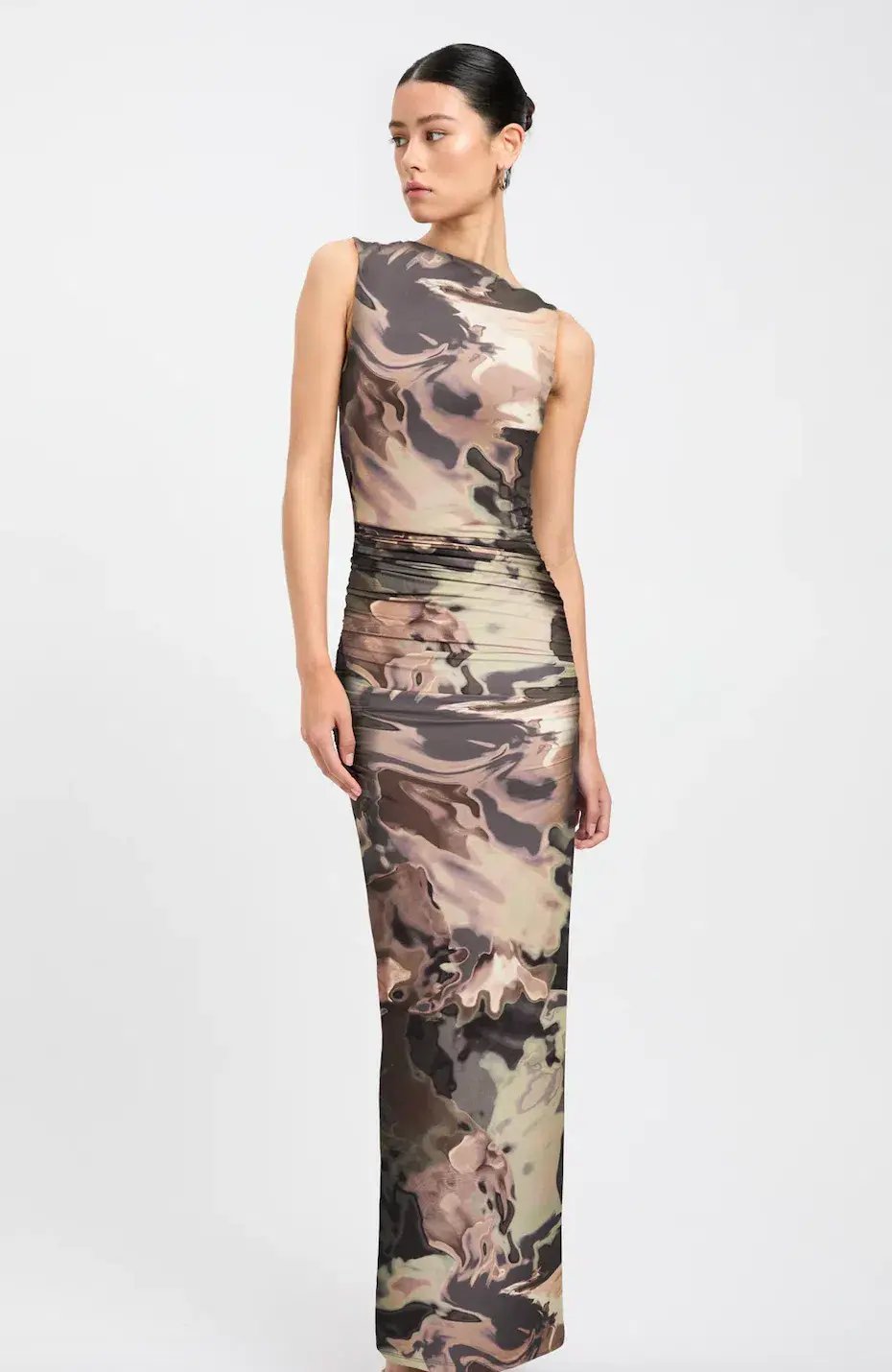Kookai Lucia Midi Dress Khaki Size 8 photo 2