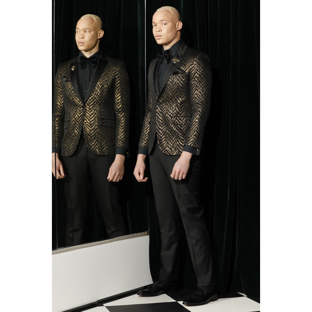Just Cavalli Gold Zebra Dinner Jacket photo 4
