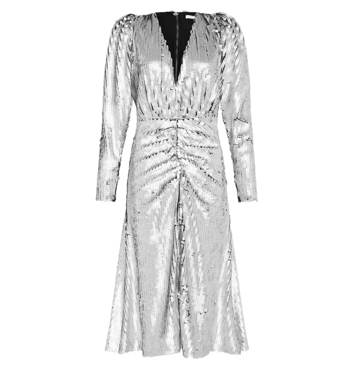 Rachel Gilbert Leopold Dress Silver Size 2 / AU 10 photo 5