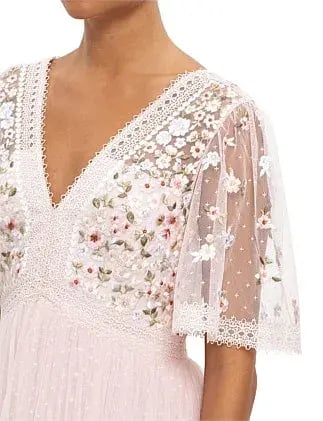 Needle and Thread Garland Ribbon Bodice Ankle Gown Size 16/L photo 8