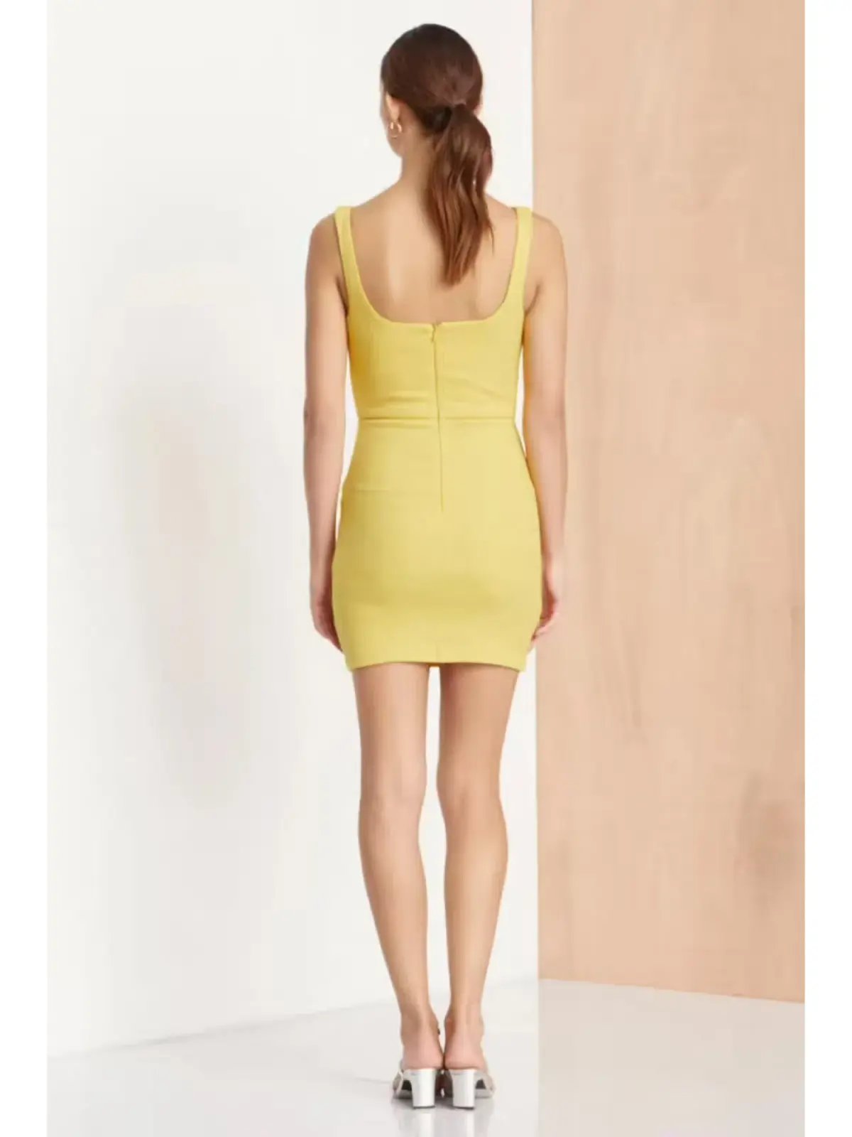 Bec & Bridge Clemence Mini Dress Yellow Size AU 6 photo 4