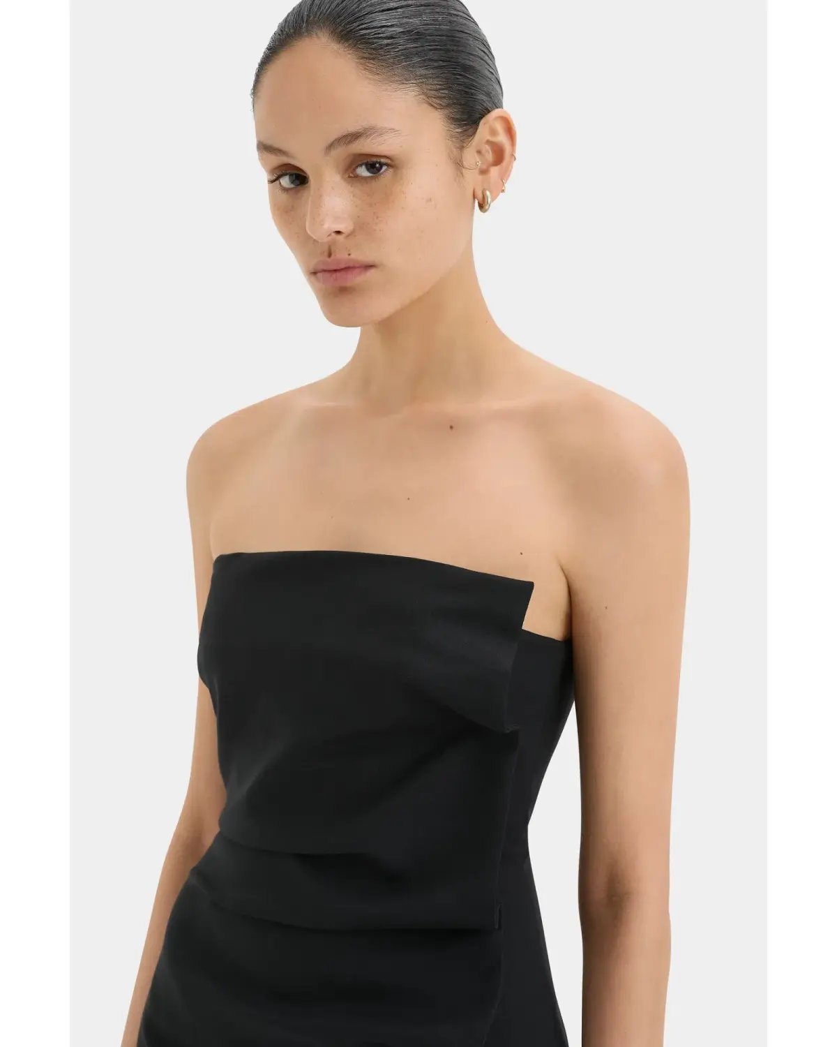 Sir The Label Leonardo Pleated Mini Dress in Black Size AU 10 photo 4