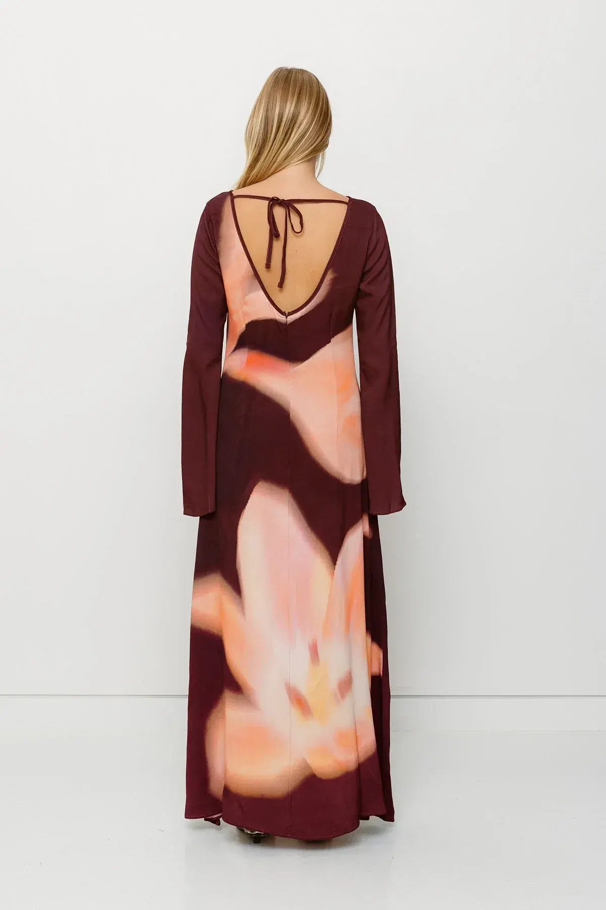 The Wolf Gang Leona Maxi Dress in Cocoa Flower Size 12 photo 3