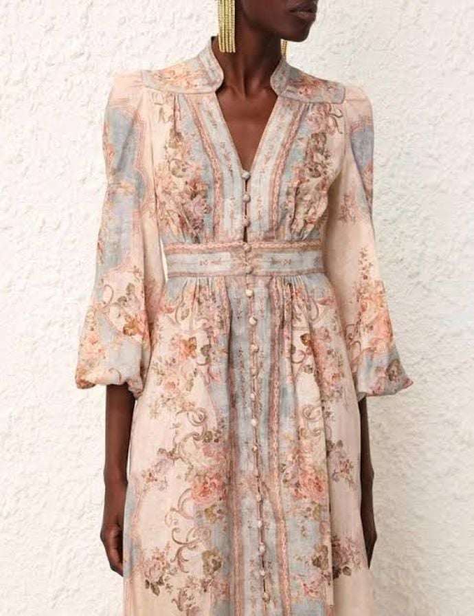 Zimmermann August Plunge Midi Dress photo 2