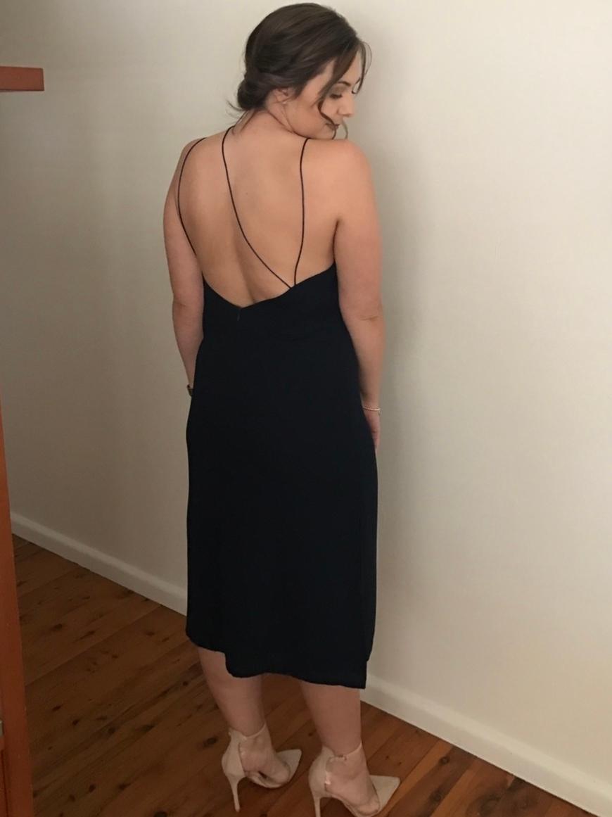 Maurie & Eve Seventh Floor Dress Navy Size 12 photo 3