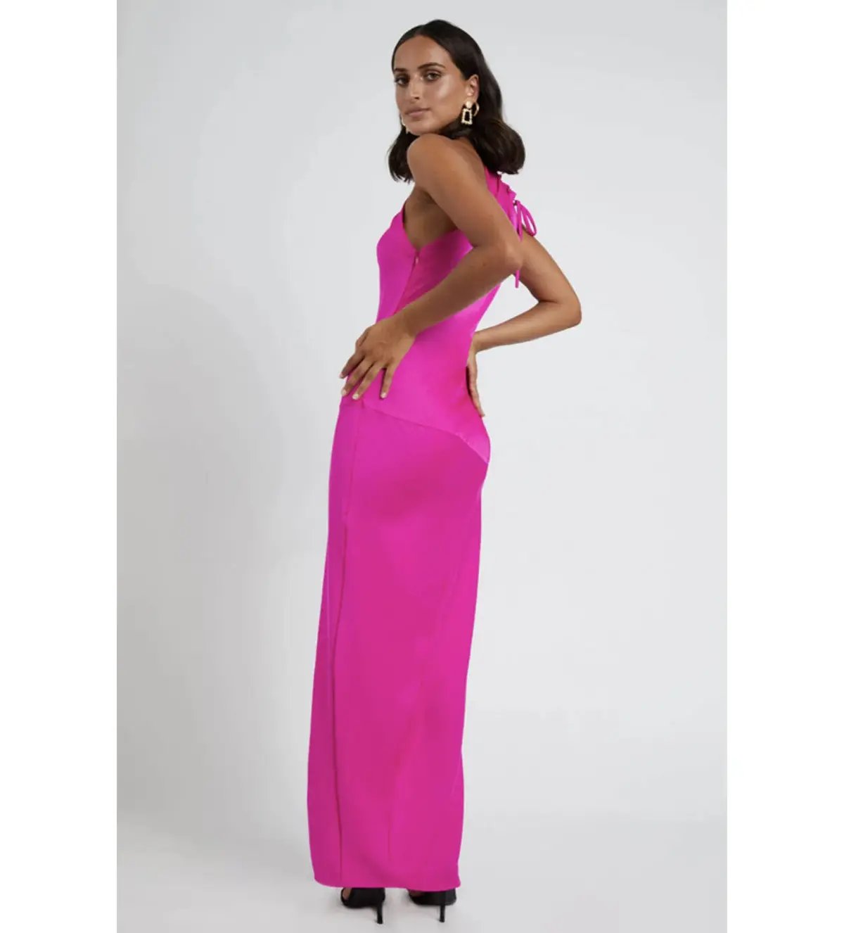 By Johnny One Shoulder Dress Pink Size 10 photo 2